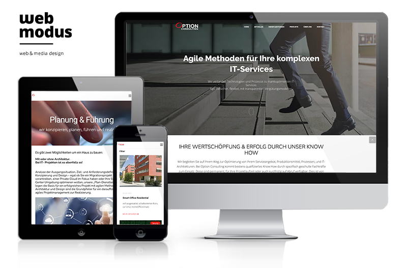 Webdesign Wettingen Referenz Option Consulting GmbH